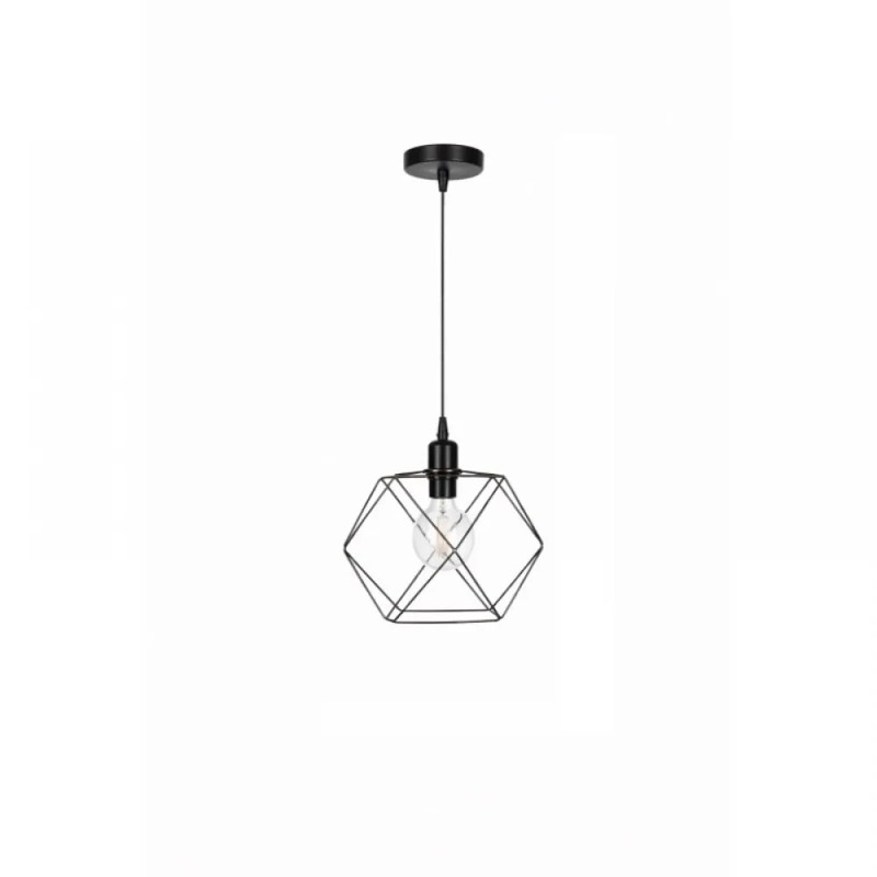 NG Lighting Κρεμαστό Φωτιστικό Οροφής Χειροποίητο Μεταλλικό Χάλκινο/Μαύρο Μονόφωτο Ε27 Φ25x18cm 2024422